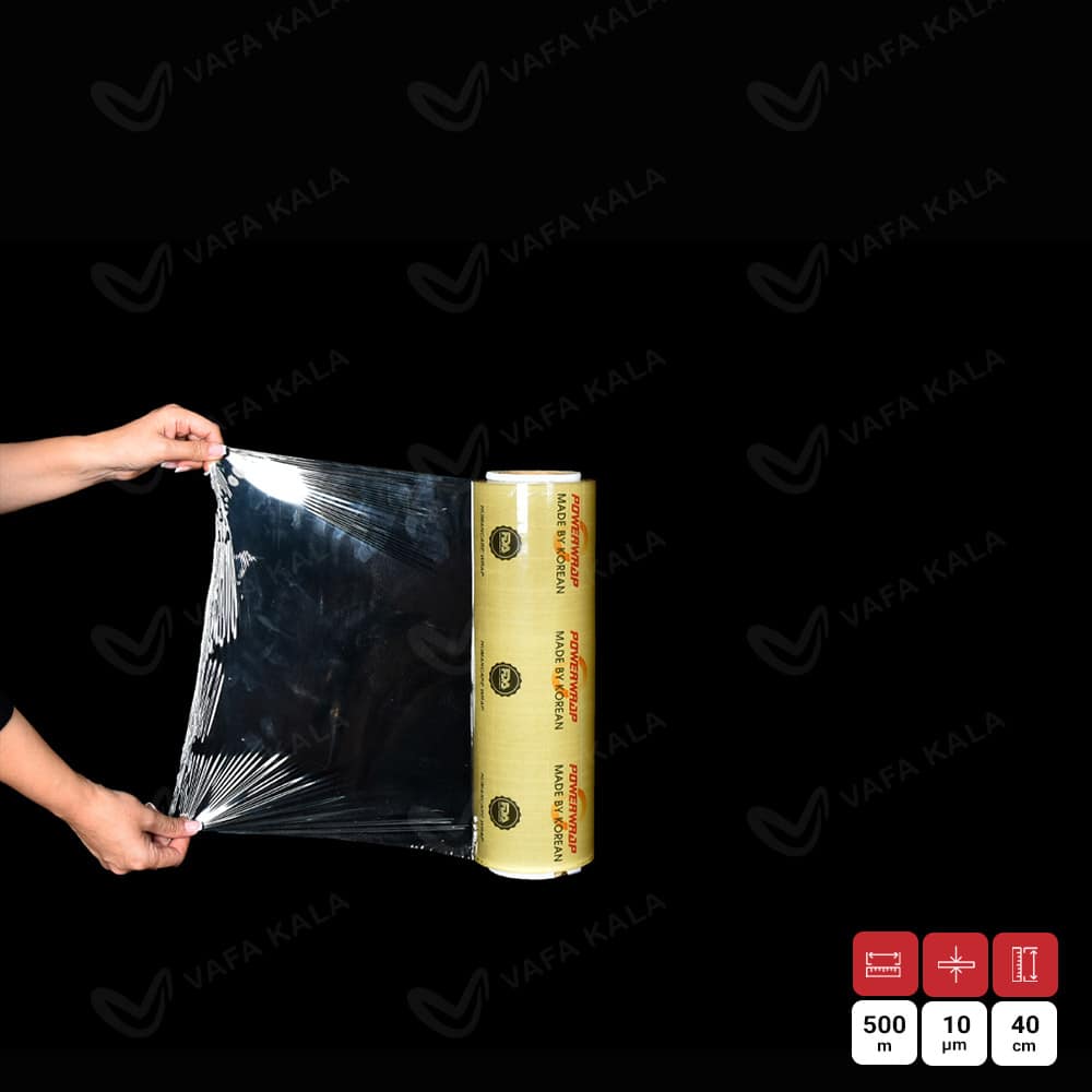 سلفون پی وی سی کره ای عرض 40 سانت-500 متری