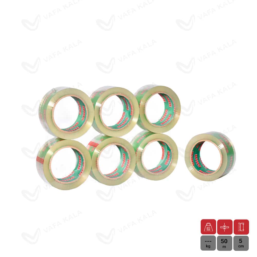 چسب پهن کریستالی 50 میکرون کیکو عرض 5 سانتی