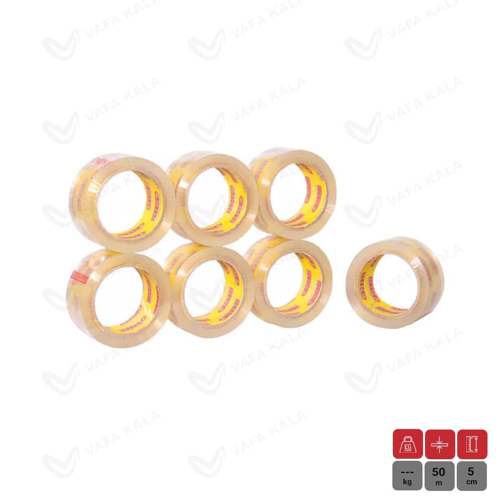 چسب پهن کریستالی 42 میکرون کیکو عرض 5 سانتی