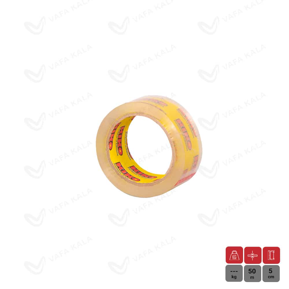 چسب پهن کریستالی 42 میکرون کیکو عرض 5 سانتی