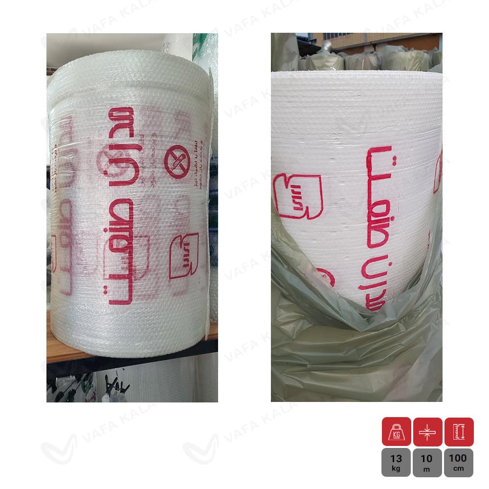 نایلون حبابدار دو رنگ چاپ-عرض 60