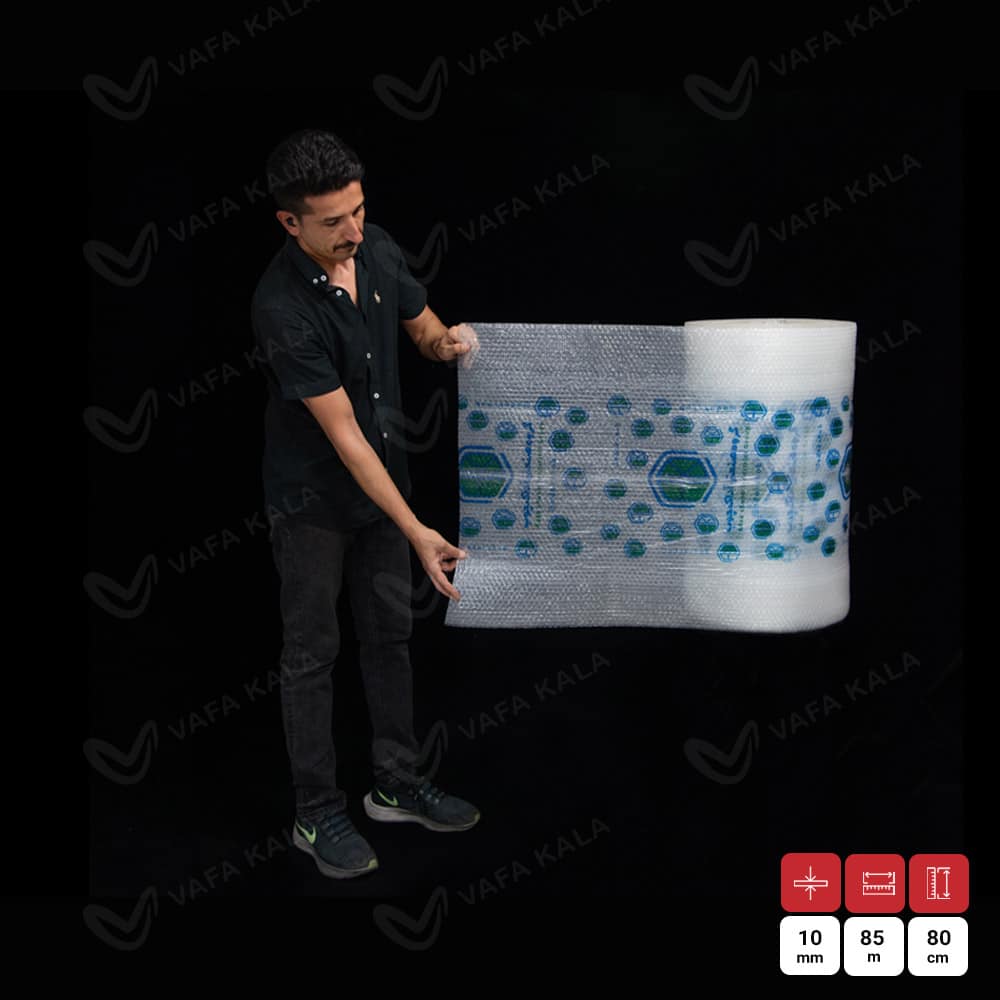 نایلون حبابدار دو رنگ چاپ-عرض 60