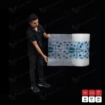 چاپ-دو-رنگ-حباب-شفاف